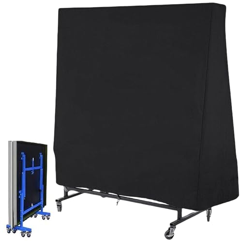 Tischtennisplatte Abdeckung Wasserdicht, Abdeckung Tischtennisplatte Outdoor, Schwerlast Reißfest Oxford Tischtennisplatte Abdeckung Vor Nässe Und Schmutz, Für Outdoor Und Indoor (165x70x185cm)