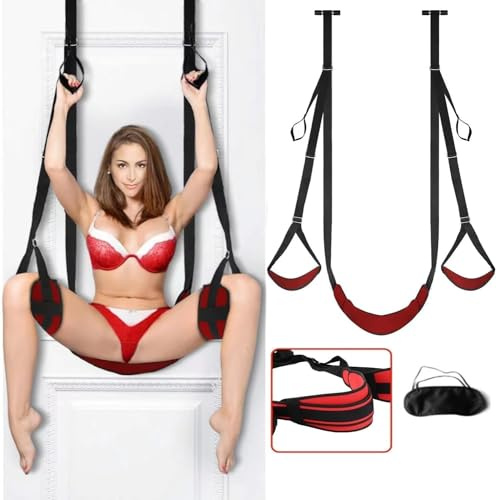 HUANYUE Sexy Door Swing Soft Over The Door Sex Swing, Sex Furniture for Bedroom Bondage Restraints BDSM Sex Toys, Sex Swing Adult Sweater Sex Frequent Flyer, Naughty Couples Sex Swing Posture Yoga