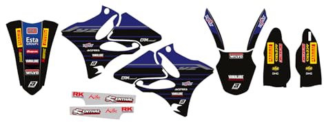 Generico Kit adesivi grafiche compatibili con Yamaha Yz 125/250 2002-2014 Replica Factory Racing 22