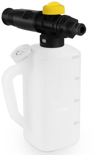 DERASL 1L Adjustable Foam Cannon for Nilfisk Click&Clean - Foam Sprayer with Shampoo Measuring Cup, Ideal for Car and Courtyard Cleaning