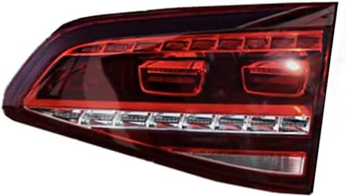 OKIIO Autos Äußeres Rücklicht für VW Golf 7 2013-2017, Rücklicht, Hintere Bremsleuchte, Rote, Klare Linse, Äußeres Rücklicht, Rückfahrscheinwerfer Zubehör,A/Inside Right