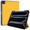 TECHGEAR Smart Case for Apple iPad Pro 13 Inch (M4) 2024, PU Leather Slim Smart Case Tri-fold Stand Cover with Corner Protection [Auto Wake/Sleep] & Pencil Holder - Yellow
