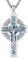 Eusense Colgante Arbol de la Vida Celta Plata 925 Colgante de Cruz Celta Amuleto Irlandés para Hombres y Mujeres Regalos para Hombres
