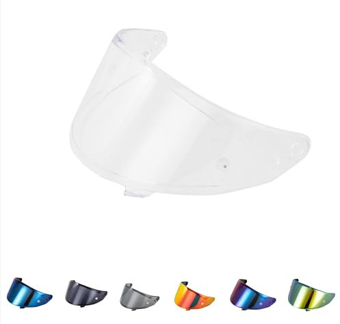 Generico Visiera per casco Suomy Stellar Speedstar Track-1 TX-Pro (Trasparente)