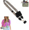 Phone Strap with Zippered Pouch Mobile phone strap with zip pocket, clip and go strap for mobile phone with wallet, Adjustable Phone Lanyard Charm for Women shoulder strap for women (Leopard print)