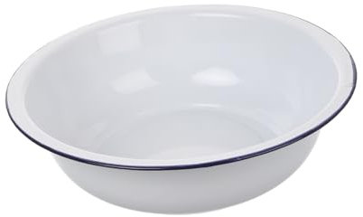 Veemoon Emaille Schüssel 30Cm Vielseitige Waschschüssel Für Küche Und Haushalt Robuste Emaille Rührschüssel Zum Waschen Von Obst Gemüse Und Gesichtspflege Vintage Stil