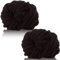 Duscdesp 500g(2 x 250g) Dicke Wolle Garn, Chenille Chunky Wolle Weiche Armstricken Wolle zum Stricken und Häkeln XXL Chenille Wolle Yarn für Decken, Kissen, Schals, Mützen (Kaffee)