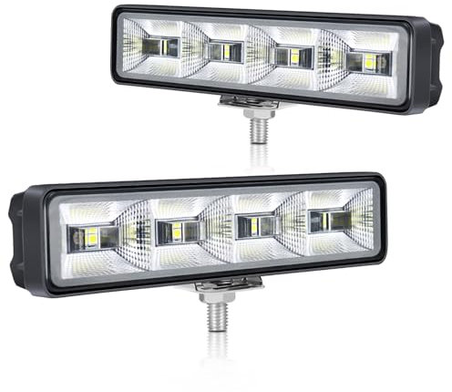 Fxlpower 2 Stück 25W LED Flutlicht Rückfahrscheinwerfer 9-80V Zusatzscheinwerfer, IP65 Offroad led Arbeitsscheinwerfer für Auto, Trittstufen eines LKWs, Pickup,Traktor, 4x4, ATV, Motorräder