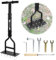 lalago 93cm Rasenlüfter Vertikutierer Manuell, Lawn Aerator mit 15 Massiven Tine und Gartengeräten, Rasen Aerifizierer, 15 Spikes Rasenbelüfter, Handrasenspecht Garten für Rasen Hof Verdichtete Böden