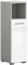 Newroom Kommode Weiß Hochglanz Hellgrau Sideboard Modern Zeitlos - 95x30x30 cm (BxHxT) - Highboard Anrichte - [Dave.one] Bad Badezimmer WC