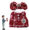 Puppenkleidung und Zubehör,Plüschpuppenkleidung,17cm Stoffpuppen-Outfits - Stoffpuppen-Anzieh-Outfit, Kleidung, Kleid und Schleife, Kostümset für Cartoon-Puppe