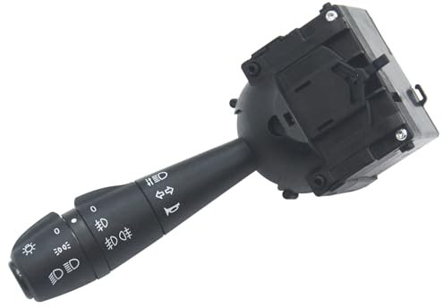Kalunfex Schalter für Lenksäule für Dokker Lodgy Logan Sandero Clio 8201167988 Schalter Blinklichter 681726046R Kontrollschalter 255405056R Fernbedienung Lichter