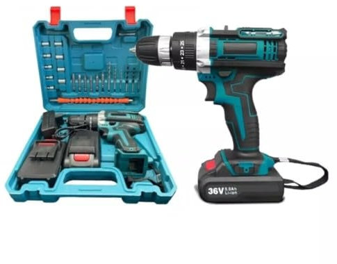 Trapano avvitatore LLD doppia batteria a litio 36V MAX + valigetta 24 accessori