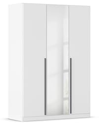 Rauch Möbel ALBA, Kleiderschrank, Farbe Weiß, Breite 136 cm | Schrank, Zubehör Premium, für Schlafzimmer, Kinderzimmer, Babyzimmer, Homeoffice, Garderobe, Flur