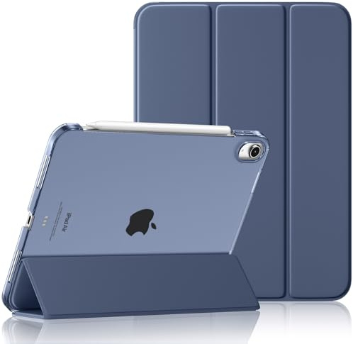 Maledan Hülle für iPad Air 11 Zoll (M4 2026/M3 2025/M2 2024) & 10,9 | iPad Air 5./4. Gen. (2022/2020) Schutzhülle, Ultraleicht, Auto Schlafen/Wachen, Matte PC-Rückseite, Blaugrau
