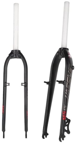 JAVPTAV Forcella Rigida MTB da 26/27,5 con sterzo Dritto da 1~1/8 e Freno a Disco/V, Forcella Anteriore MTB in Lega di Alluminio, Forcella Rigida for Bici Super Leggera