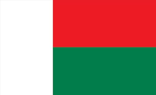 Drapeau de Madagascar, drapeau national de Madagascar, drapeau marin / 120 x 80 cm