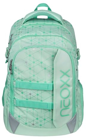 neoxx Schulrucksack mit Laptopfach Active Pro School Backpack Mintastic