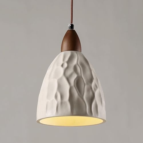 Lampe Suspension En Béton Luminaire Industriel Suspendu Lampe Suspension En Bois Et Ciment Éclairage D'Îlot de Cuisine Suspensions de Style Campagnard