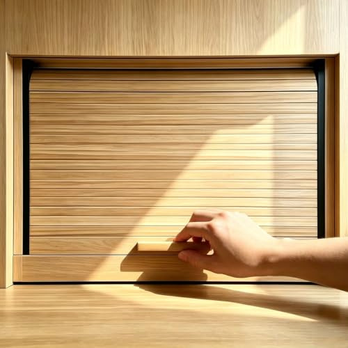 Porte AccordéOn Interieur Porte de Placard à Rideau Coulissant Vertical | Kit de Porte à Rideau pour Placard en Plastique, Système de Fermeture Coulissante Étanche(16x12in(41x30cm))