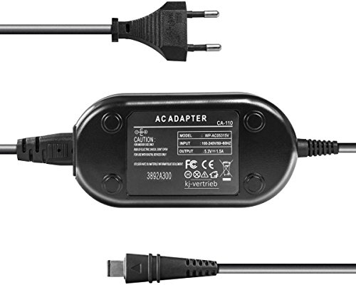 Netzteil für Canon Legria HF R36, HF R38, HF M506, HF M52, HF M56, Legria HF R21, HF R200 - ersetzt CA-110, CA-110E - 5,3V 1,5A