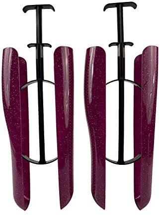 biped 1 Paar Stiefelspanner mit Spannfeder & Griff Schaftformer 35cm Lila Glitzer z2466