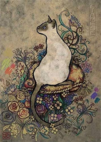 Heye 29610 - Jane Crowther, Cats Siamese, 1000 Teile Standardpuzzle