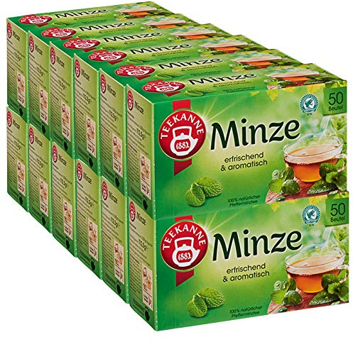 Teekanne Minze 50 Beutel, 12er Pack (12 x 113 g)