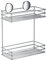 Smedbo Doppel Dusche Korb Design selbstklebend aus verchromtem Edelstahl, silber