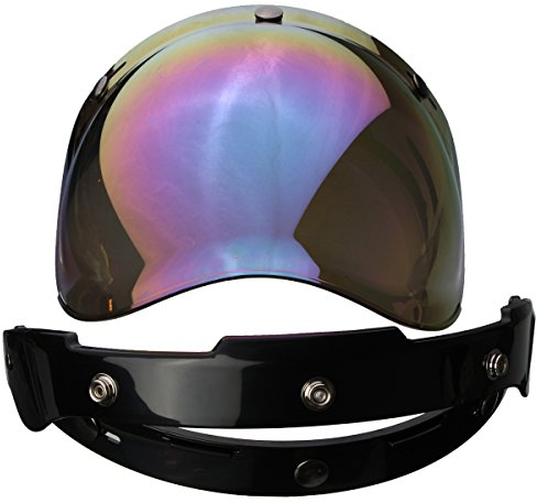 Alamor 3-Snap Bubble Shield Visier Rainbow Color Linse Für Biltwell Gringo Bonanza Helm