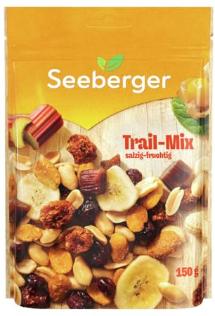Seeberger Trail-Mix, Nuss-Frucht-Mischung, salzig-fruchtig (12 x 150 g)