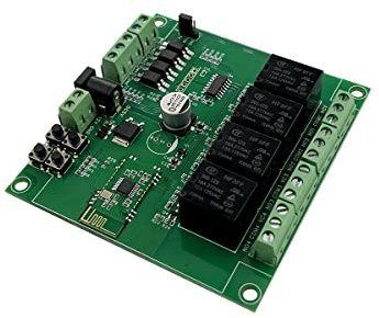 DSD TECH SH-BTx04 4 Channels Bluetooth Relay Module Remote Control Switch Compatible iPhone Android 4.3 (12V)