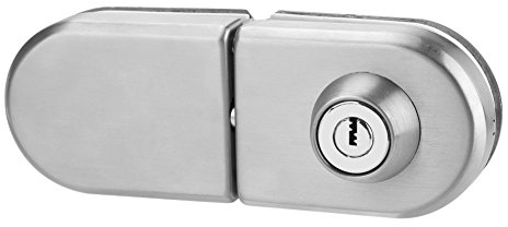 Cerradura de la puerta de vidrio Cerradura de seguridad antirrobo de acero inoxidable para 10mm -12mm Espesor Doble Oscilación Con Bisagras Puerta deslizante de empuje sin marco