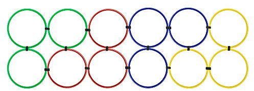 Palle Sport - Agility Hoop Ladder - 12 Hoops - Lightweight and flexible, Designed to improve speed, footwork and co-ordination