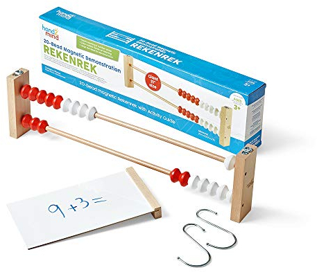 Learning Resources Riesiges Magnetisches Vorführset mit 20 Perlen, Rekenrek, Abakus für Kinder, Zählperlen, Rekenrek-Zählrahmen, Anschauungsmaterial für Mathe im Klassenzimmer
