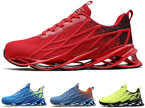 Scarpe Uomo Donna Sneakers Air Running Sportive Outdoor Fitness Trainers Red 42 EU