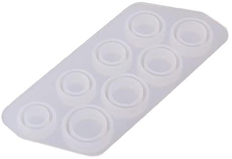 Yushu Flache Ringform-Kollektion, handgefertigte DIY-Ring, Schmuck-Silikonform, Kristall-Epoxid-Form, großes Kunstharz-Formen-Set, Kunstharz-Schmuckgussform