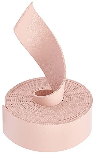GORGECRAFT Cinturini in Pelle con Cordoncino Piatto Strisce 1.18 Cinturino Largo in Pelle Fai da Te 118 Lunghi per Abbigliamento Avvolgimento Gioielli Progetti Artistici (Rosa)