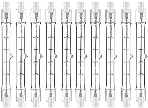 Jaenmsa R7S Halogen Leuchtmittel 118mm 200W 230V, 10er Pack Halogenstab R7S 118mm, Halogen Birne r7s Dimmbar Halogenstablampe für baustrahler, Arbeit Landschaftsbeleuchtung,Wohnzimmerleuchten