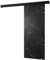 KRYSPOL Schiebetür SALWADOR 1 90cm, Türen, Schlafzimmer, Wohnzimmer, Korridor, Modern Design (Schwarzer Marmor/Gitter: schwarz matt/Griff: schwarz)