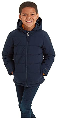 TOG24 Harecroft Kids Winter Coat Heavy Quilted Puffer Hood Insulated | Jacket, Padded, Pockets, Ribbed cuffs, Reflective detail, School, Everyday wear, Outdoor, Zip