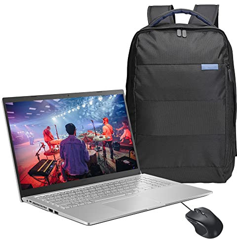 ASUS X515MA Laptop, Intel Celeron N4020 1.1GHz, 8GB DDR4, 128GB NVMe SSD, 1TB HDD, 15.6 Full HD, Intel UHD, Windows 11 Home, Includes Mouse and Backpack
