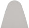 Encasa XO Housse Table à Repasser avec Feutre épaisseur 4 mm - Gris Clair - Plain Couleurs Cotton, Elastic (Convient à la Norme Wide Boards of 125x46 cm) Réfléchissant à la Chaleur