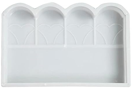 BESPORTBLE 1 Stück Geländer Zaun Seite Steinform DIY Gartenzaun Plastikform Zementform Betonformen Kunststoffzäune DIY Hofzaun Form Zaun Formen Zementformen Für Beton