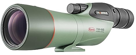 Kowa TSN-66S PROMINAR Pure Fluorite Straight Spotting Scope with TE-11WZ II 25-60x Wide Angle Zoom Eyepiece