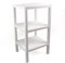 DIVCHI 3 Tier Side End Table Nightstand Coffee Tables Storage Bedside Office Living Room Bedroom Small Narrow Space Sofa Table (White)