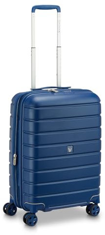 RONCATO RELIFE trolley cabina - 4 ruote, espandibile, altezza 60 cm, con sistema di chiusura TSA, BLU NOTTE