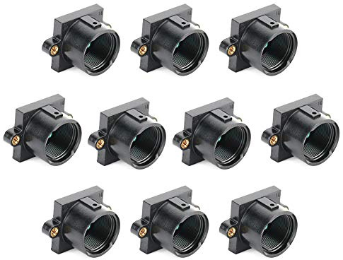 Natudeco 10pcs M12x0.5 ABS Camera Lens Mount Holder Adjustables Lens Bracket Lens Adapter Bracket Support Adapter with Filter for Camera Lens