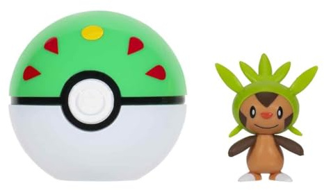 Pokémon PKW3641 - Clip'n'Go Poké Ball - Igamaro & Freundesball, offizieller Pokéball mit 5 cm Figur