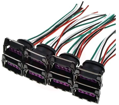 10 Stück 4-poliger MAF-Luftmassenmesser-Stecker, Heckfaser-Kabelbaumstecker 0280217002, 0280217105, 1366220